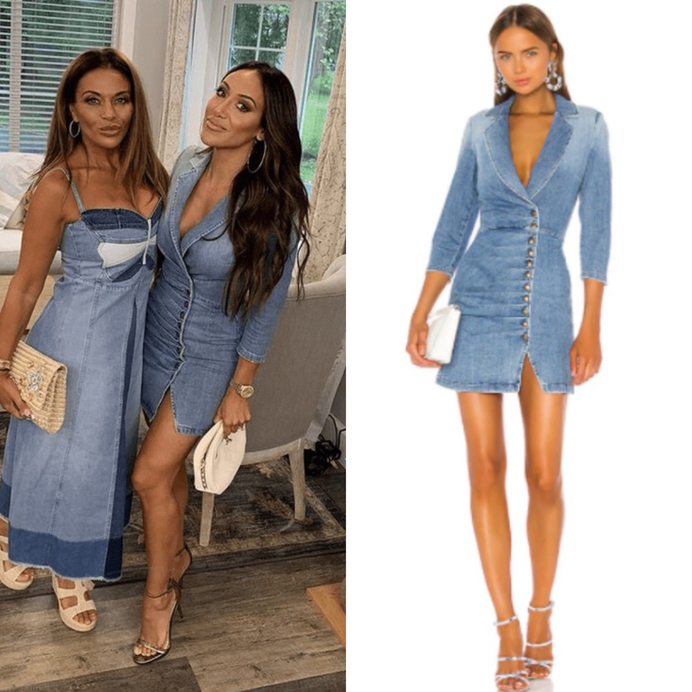 Retrofete Willa Light Wash Denim Dress Size XS